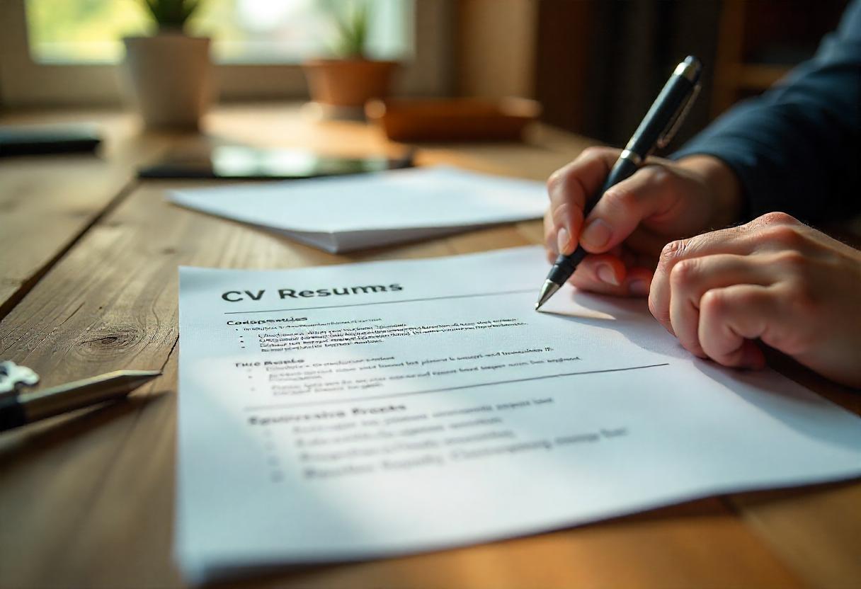 Professional resume with bullet points highlighting key achievements and skills.